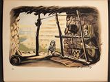 an image of a painting of a man and a woman in a hut
