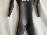 a wetsuit with a yellow and black design on it