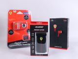 emballage d'un casque audio comprenant un étui rouge et une boîte noire