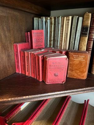 de nombreux livres sur une étagère dans une pièce