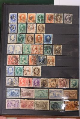a picture of a collection of stamps on a table