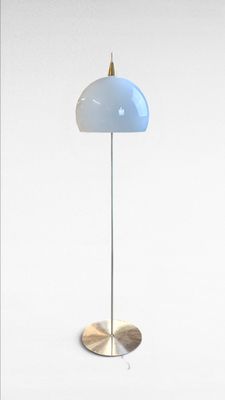 an image of a table lamp with a blue shade