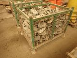 two crates with a lot of trash inside of them