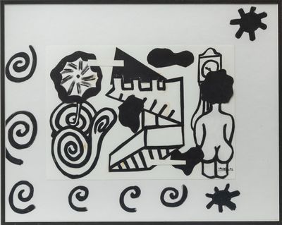 Raymond VAURS (1929-2012). Nu à la comtoise.
