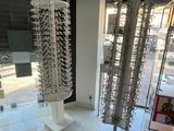 a lot of glasses on display in a store