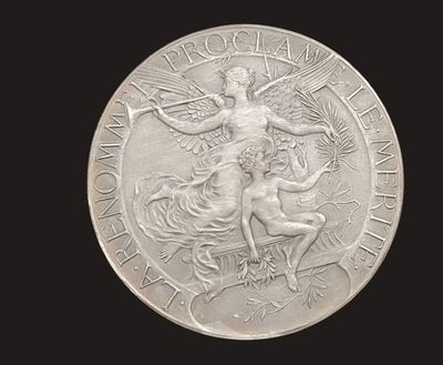 La renomée proclame le mérite. 1927 exposition nationale cul…