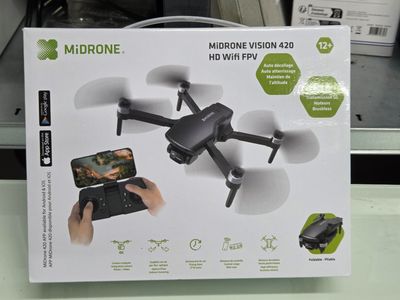 une boîte sur laquelle figure l'image d'un drone