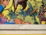 a picture of a comic book with a picture of a man on a horse