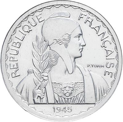 an image of a silver coin with the image of a woman