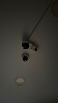 a light that is on in the ceiling of a room