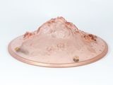 an image of a mountain with a base made out of glass