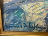 a picture of a painting on the wall of a room