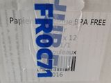 a box with a label on it sitting on a table