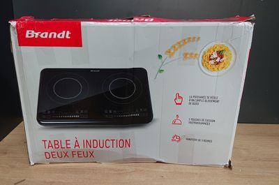 Plaque de cuisson posable 2 foyers à induction BRANDT TI2FSO…