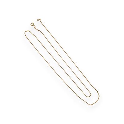 Collier en or jaune 18 k (750), maille corde, chaînette de s…
