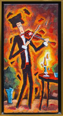 François FAUCHER (né en 1959) Flamme de mon cœur Huile sur t…