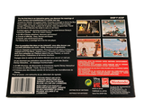 a back cover of a video game on a white surface