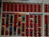 a picture of a display of sewing supplies in a store