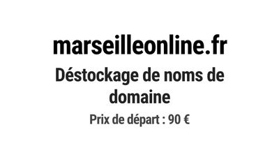 Nom de domaine marseilleonline.