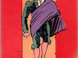 une image représentant le dessin d'une femme portant un châle violet