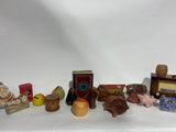 a lot of toys that are sitting on a table