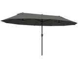 On voit l'image d'un parapluie noir sur fond blanc.