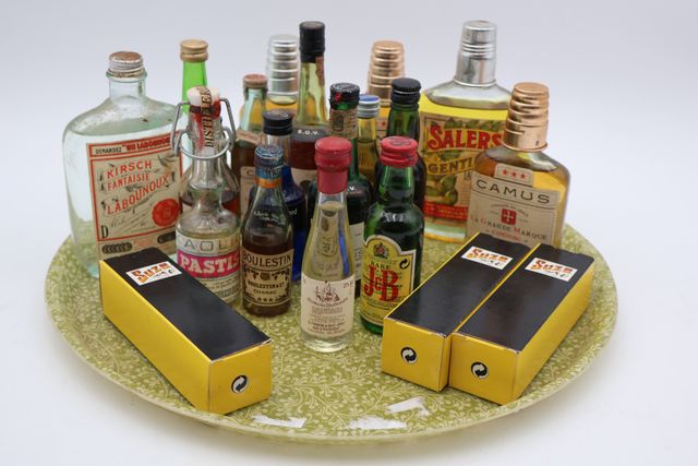 Mignonettes, flasques de cognac