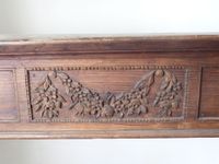 MANTEAU DE CHEMINEE en chêne mouluré et sculpté, les jambage… (photo 2)