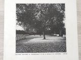La couverture de *Les Jardins du Souvenir* est posée sur un parquet.