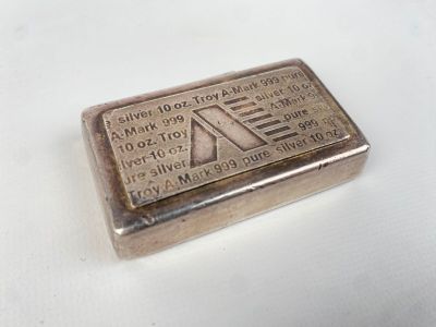 LINGOT en argent 999,99 millièmes, numéroté 787. Pds. net. 311,2 g. - Photo 1