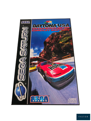 an image of a game box with a red car driving on a road