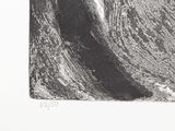 a black and white photo of a wave in the ocean
