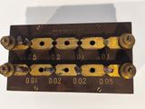 a close up of a metal device with numbers on it
