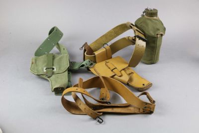three different types of holsters on a white surface