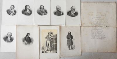 several old black and white photographs of men and women