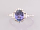 a tanzanite and diamond ring