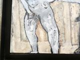 un tableau représentant une femme tenant un couteau à la main