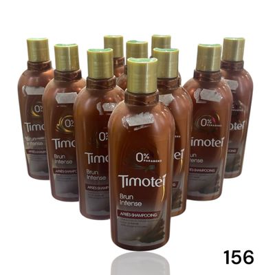 six flacons d'huile capillaire Tinoter sur fond blanc