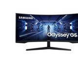 un écran d'ordinateur sur lequel apparaît le logo Samsung