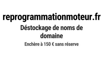 Nom de domaine reprogrammationmoteur.