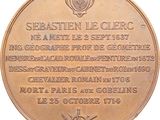 medal commemorating the battle of sebasten in le clerc, france