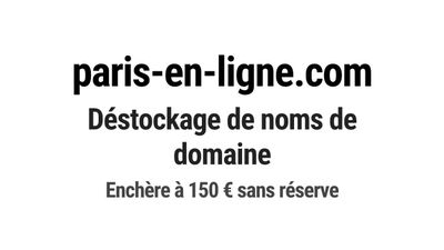 Nom de domaine paris-en-ligne.com.