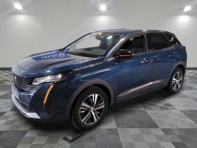 a blue 2020 hyundai kona suv parked on a checkered floor