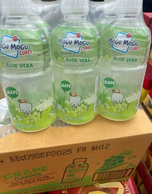 Lot de 24 bouteilles mogu mogu aloe vera de 320 ML