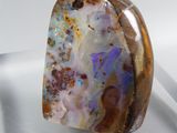 an image of a piece of glass with a stone inside of it