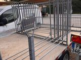 a truck that has a cage on the back of it
