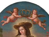 an image of a painting of a woman with a crown on her head