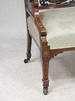 Paire de fauteuils en palissandre et marqueterie à décor flo… (photo 4)