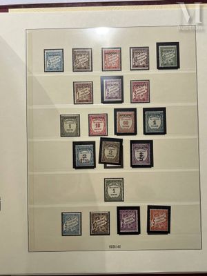 a picture of a framed picture of stamps on a wall