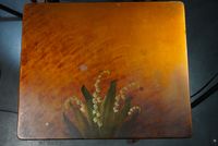 Tables gigognes en bois peint à un décor floral : iris, coqu… (photo 6)